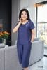 Đồ bộ mặc nhà linen áo cộc quần ngố SP2108