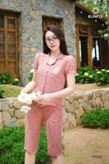 Bộ pijama nữ kate áo cộc quần ngố ST9265