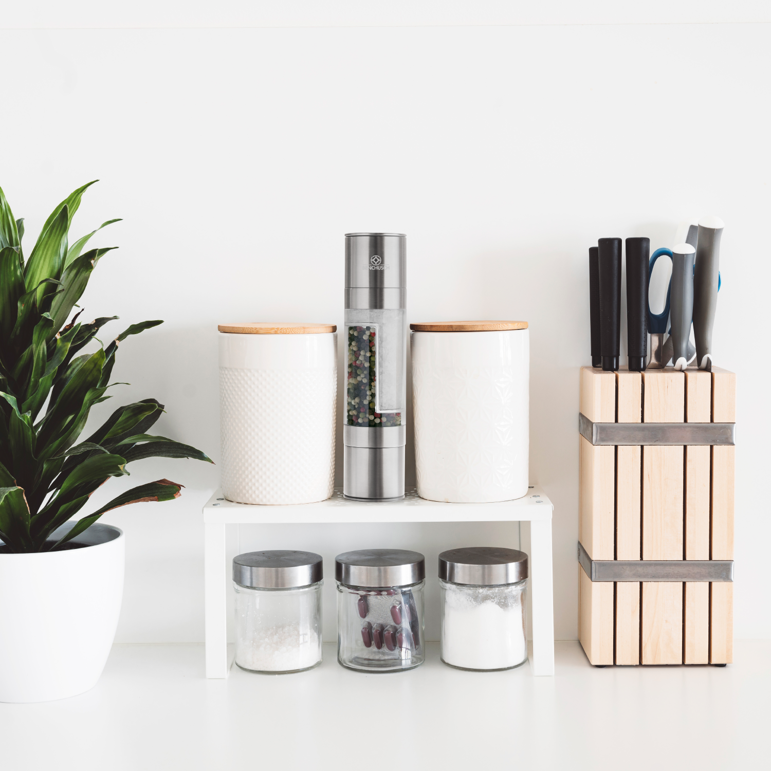  Dụng Cụ Xay Tiêu Và Muối 2 trong 1 Benchusch - Elegant 