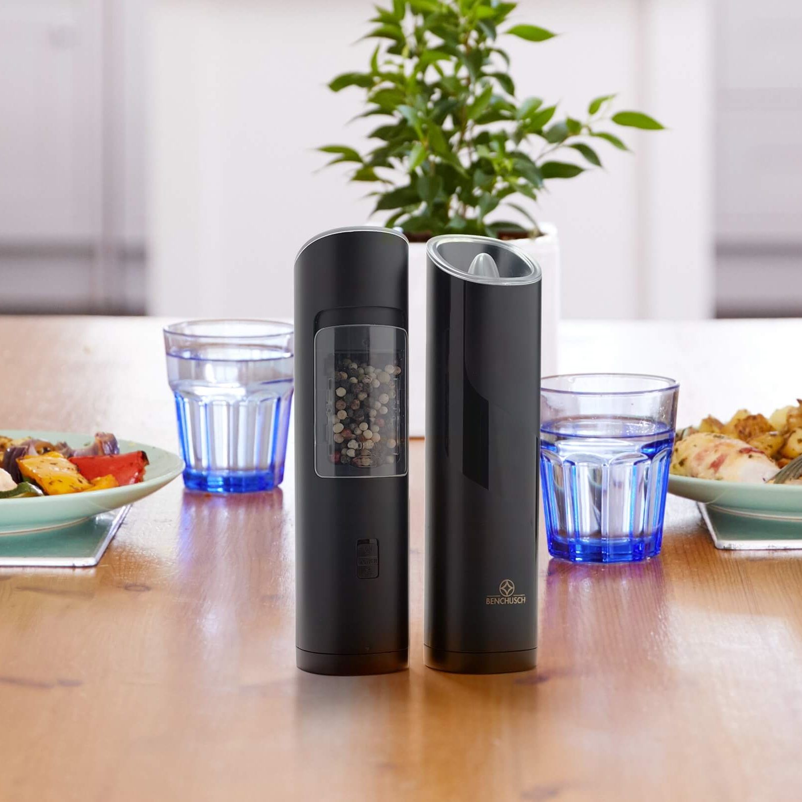  Máy Xay Tiêu Bằng Pin Tự Động Benchusch - 4 Pin 