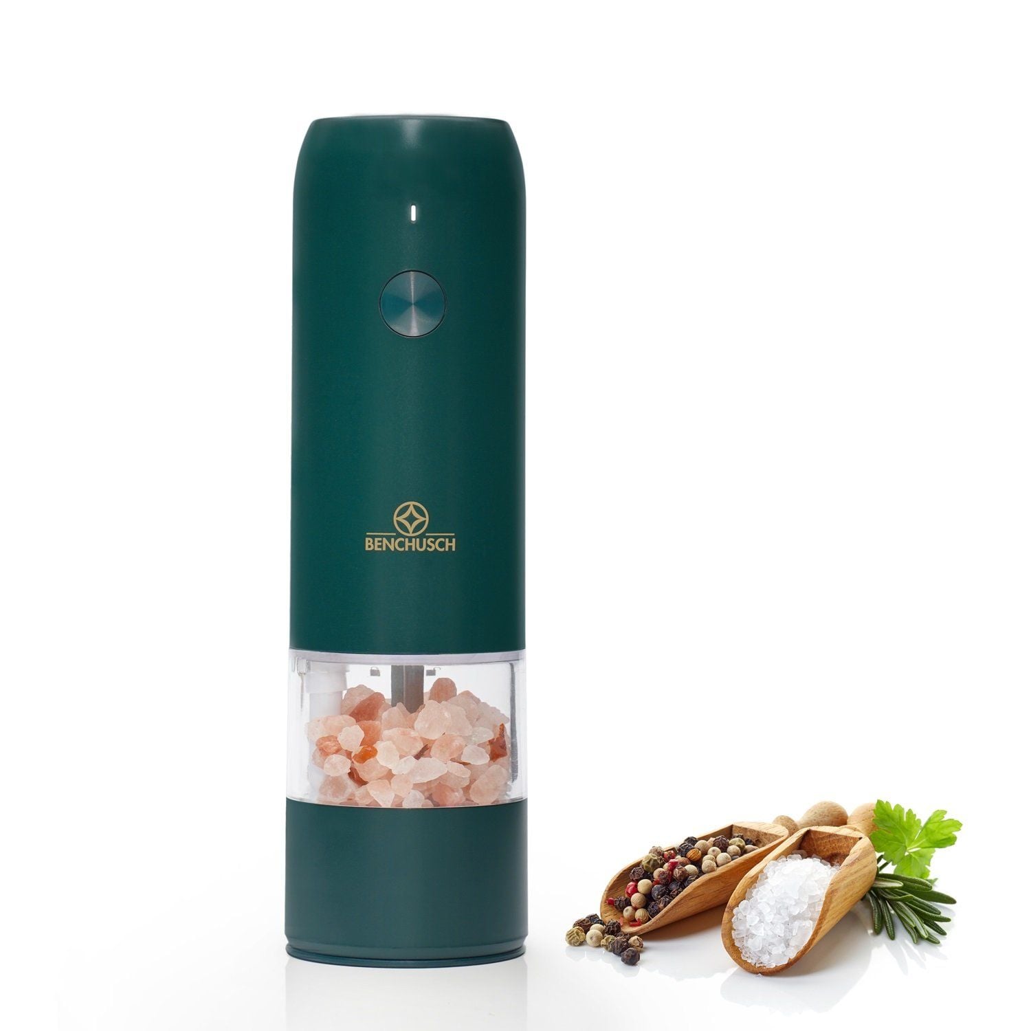  Máy Xay Tiêu Tự Động Bằng Điện Benchusch (Đen/Trắng/Xanh/Đỏ) 