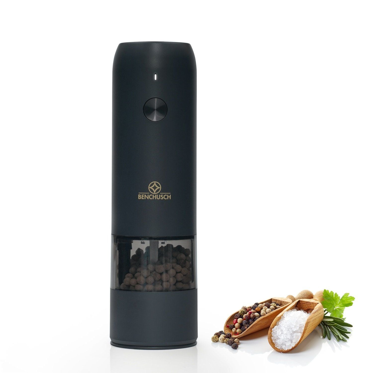  Máy Xay Tiêu Tự Động Bằng Điện Benchusch (Đen/Trắng/Xanh/Đỏ) 