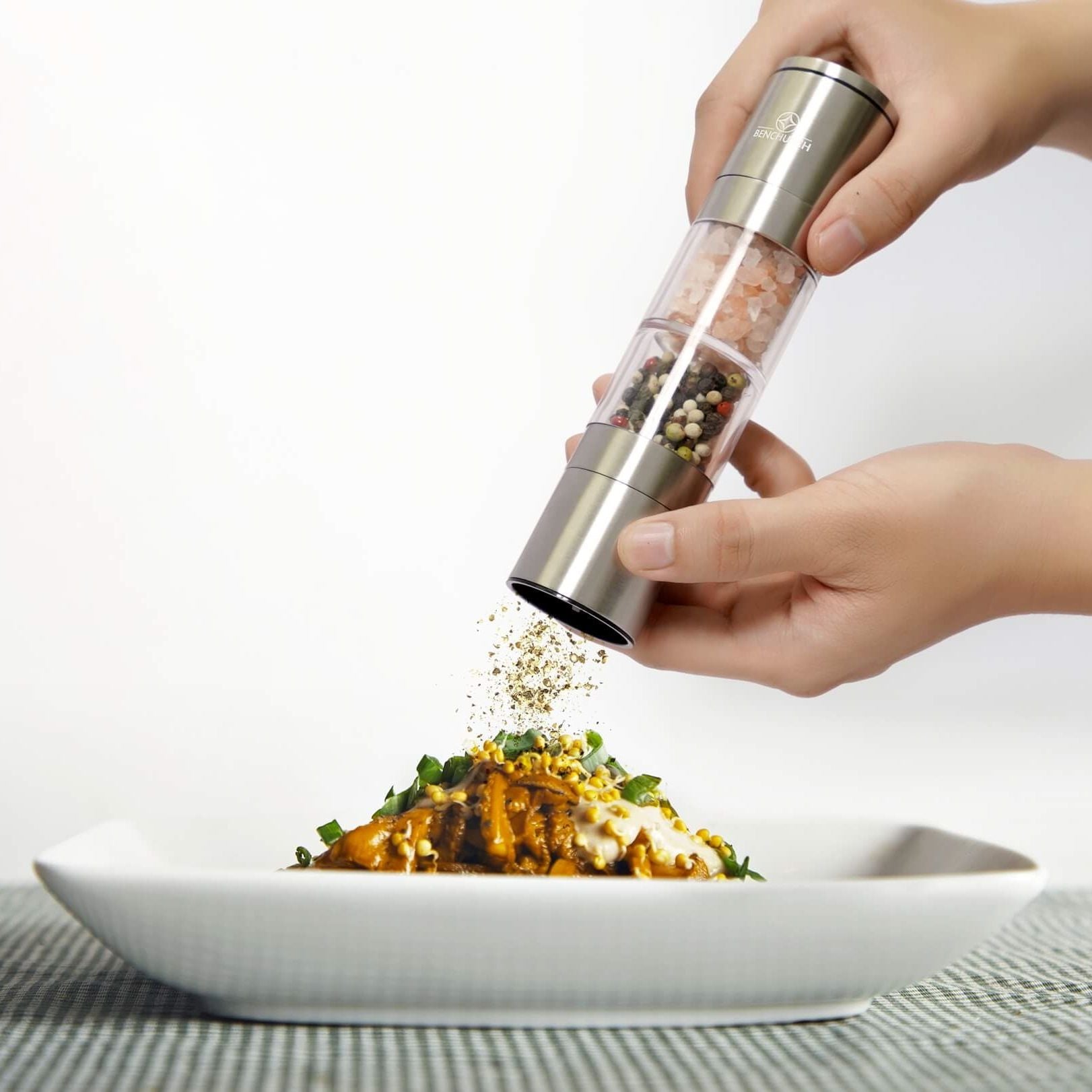  Dụng Cụ Xay Tiêu Và Muối 2 trong 1 Benchusch - Mini 