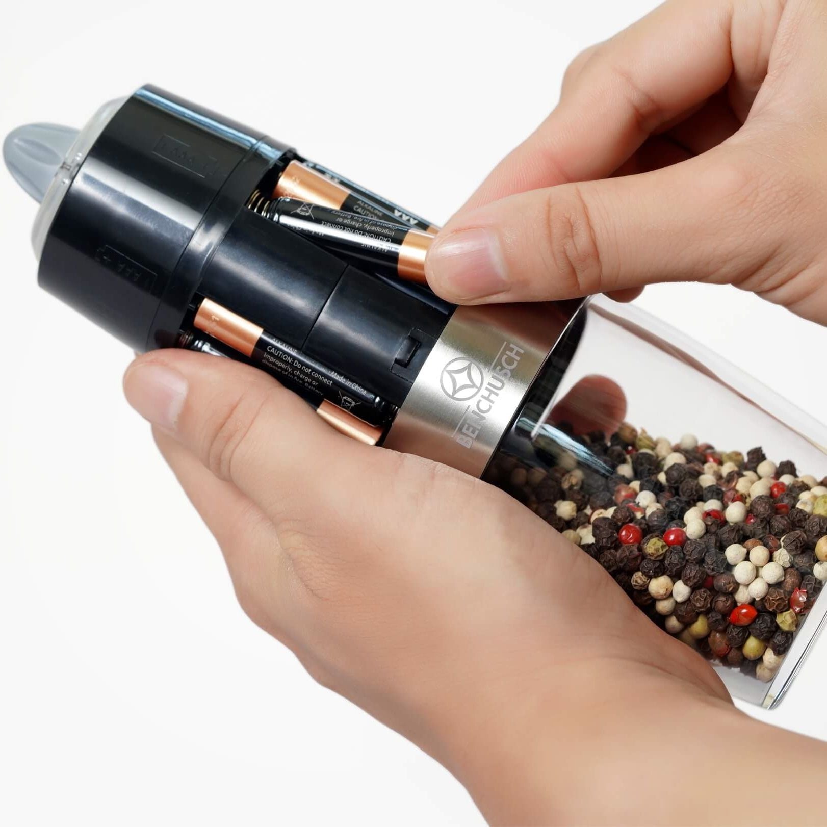  Máy Xay Tiêu Tự Động Bằng Pin Benchusch 