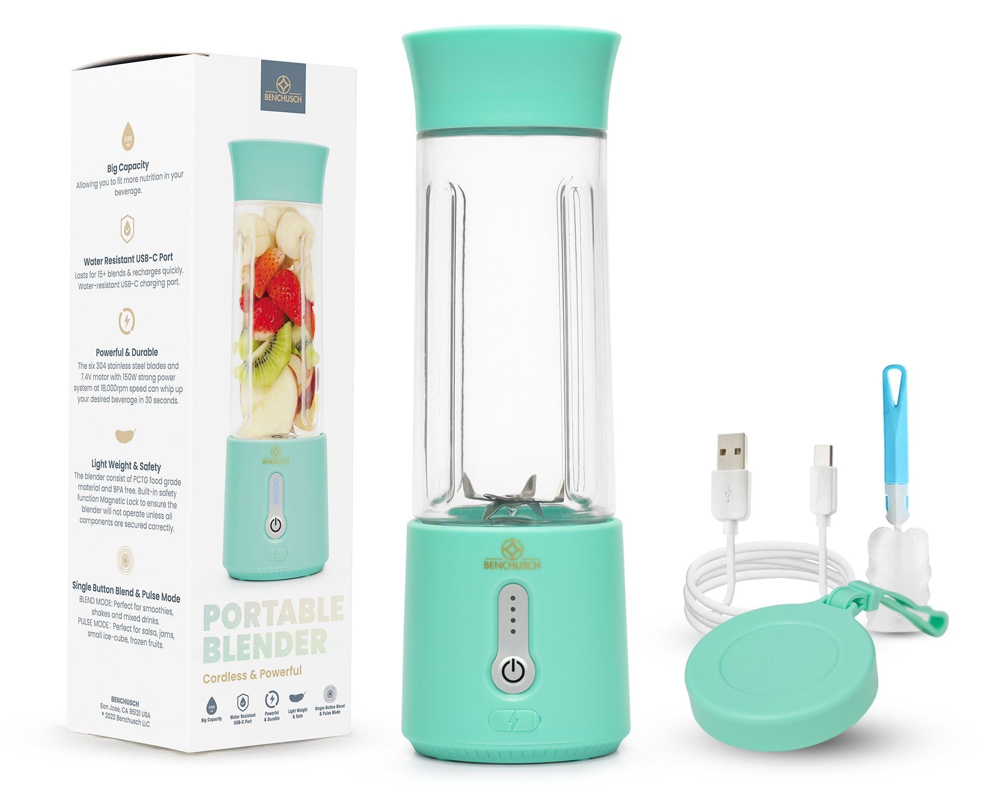  Máy Xay Sinh Tố Cầm Tay Benchusch 