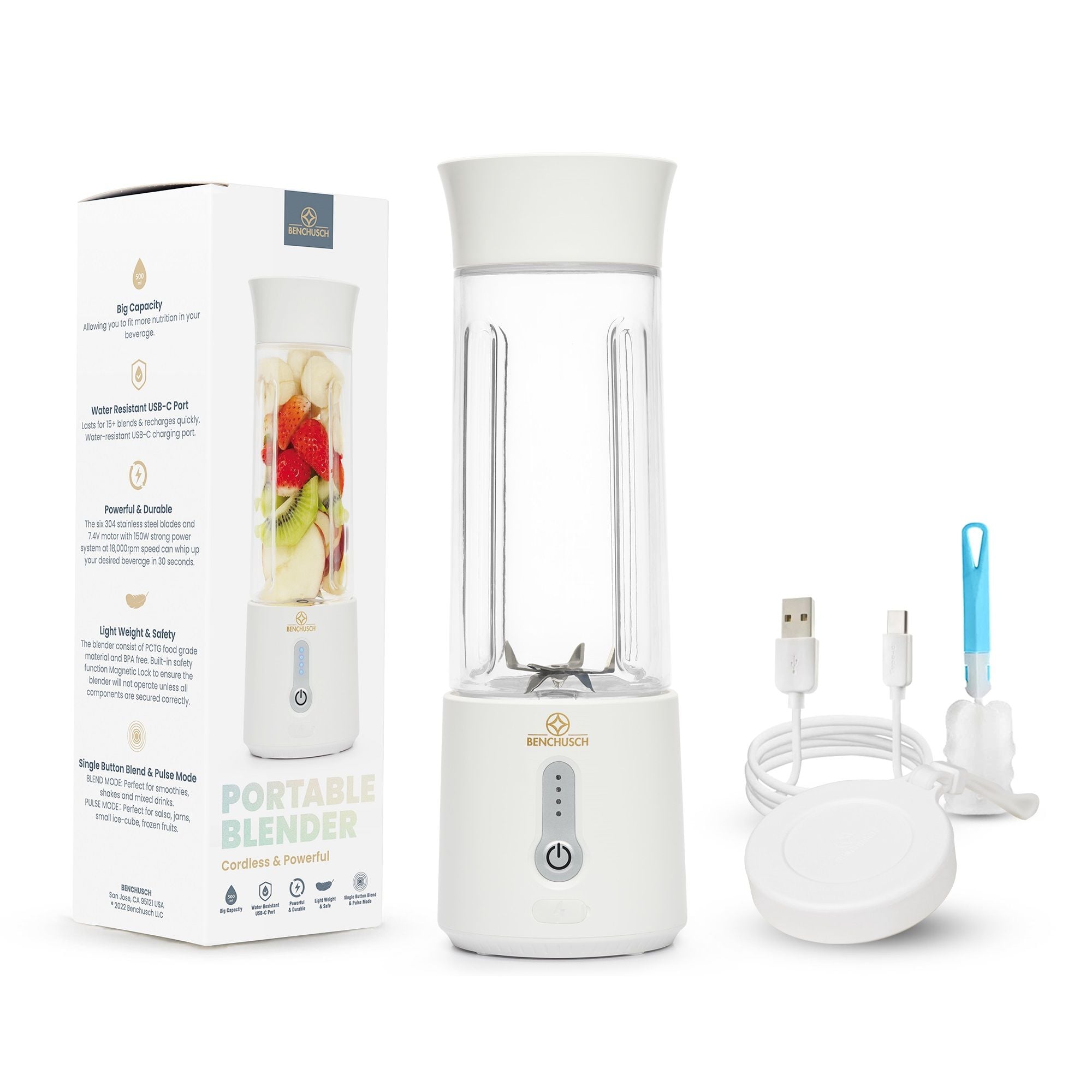  Máy Xay Sinh Tố Cầm Tay Benchusch 