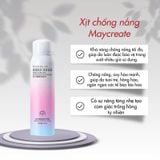Xịt Chống Nắng Nâng Tông Da Maycreate 150ml