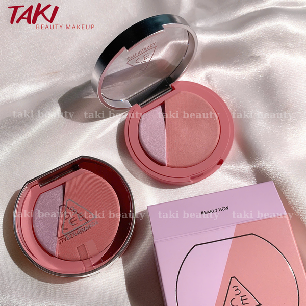 Phấn Má Hồng 3CE Blushlighter Lazy Talk- Slick - Early Now - Middle Hype - What If - Beige Hour -Coral Flush