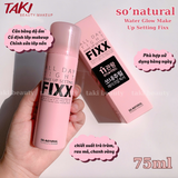 Xịt khoá nền SO Natural Water Glow - Water Real Matte - All day tight Make Up setting fixx 75ml - 120ml
