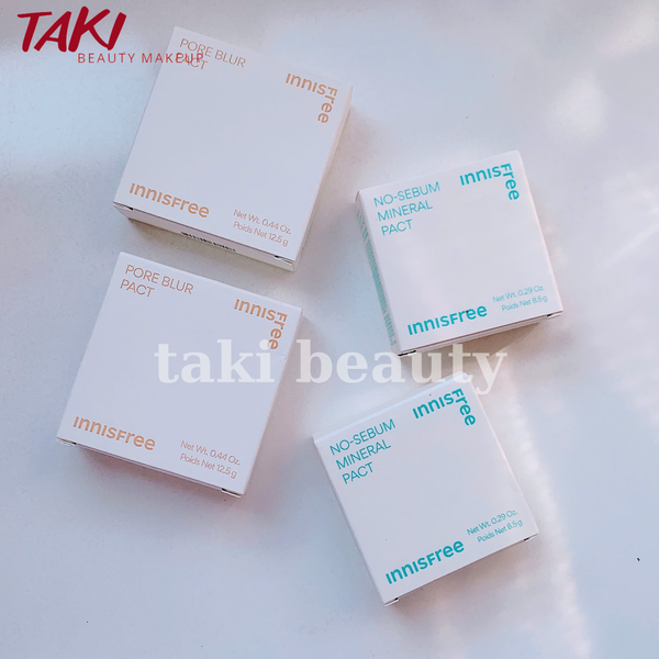 Phấn phủ nén Innisfree Pore Blur - No Sebum Mineral Pact (NEW)