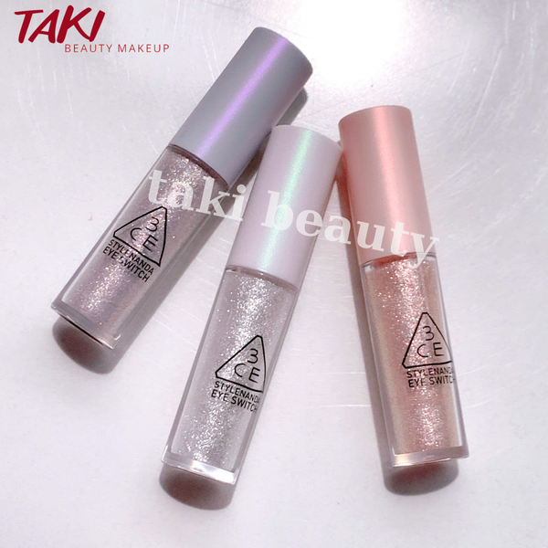 Nhũ Mắt Lấp Lánh 3CE Eye Switch Petal - Dalsegno - stuck- Double Note - Throbing - PINK SHEEN- ICY WHITE- STARRY BLUE