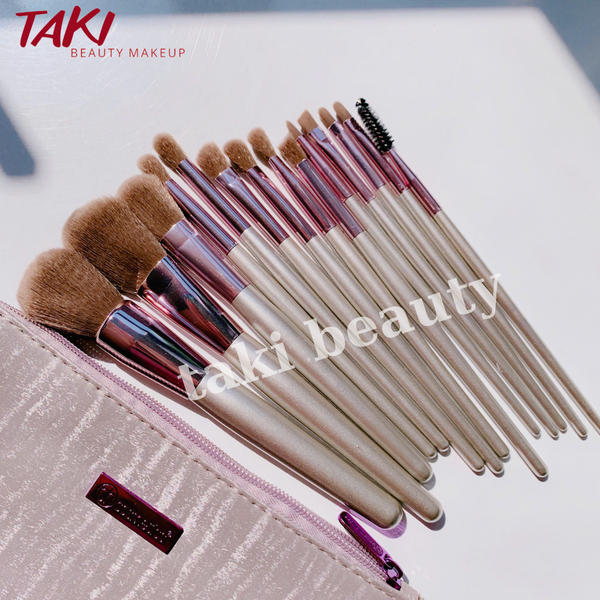 Bộ Cọ Trang Điểm 15 cây BH Lavish Elegance + Kèm Túi Đựng
