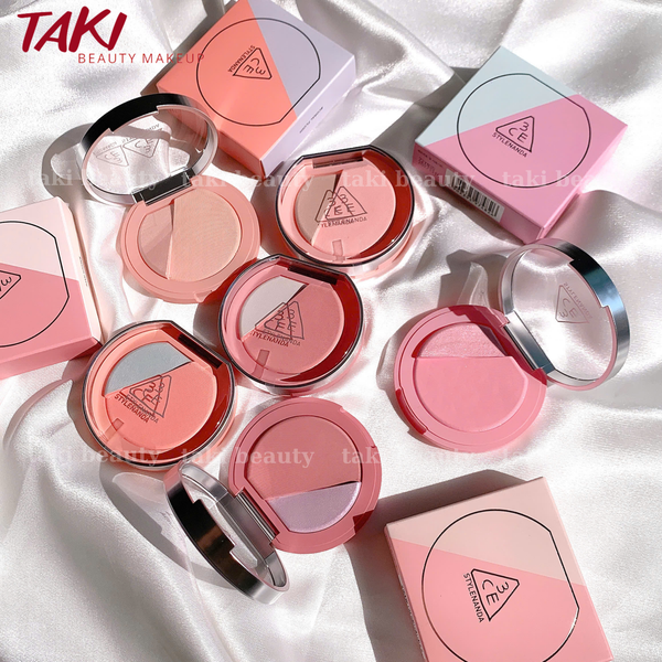 Phấn Má Hồng 3CE Blushlighter Lazy Talk- Slick - Early Now - Middle Hype - What If - Beige Hour -Coral Flush