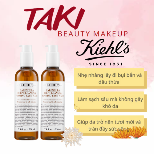 Sữa rửa mặt hoa cúc Kiehl’s calendula face wash 230ml
