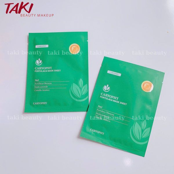Mặt Nạ Miếng Làm Dịu, Phục Hồi Dành Cho Da Dầu Mụn Caryophy Portulaca Mask Sheet