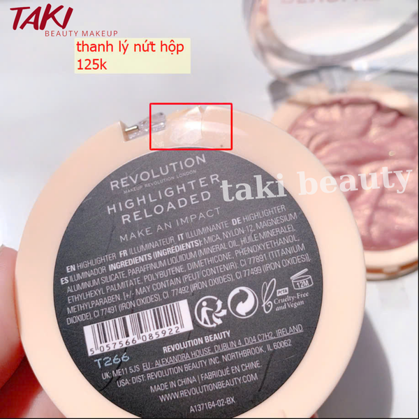 Phấn Bắt Sáng Revolution Highlighter Reloaded 10g-6.5g [Just My Type- Raise The Bar- Golden Lights-Set The Tone]