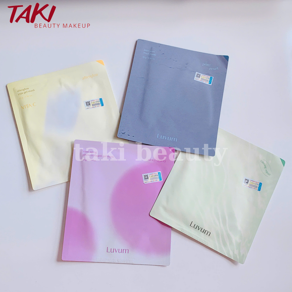 Mặt Nạ Thạch Dưỡng Da Luvum Gel Mask 33g Vàng - Xám - Hồng - Xanh Lá (Miếng lẻ)
