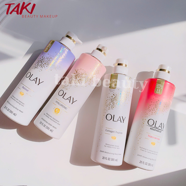 Sữa Tắm Olay Collagen Peptide -  Retinol - Hyaluronic Acid 591ml - Fresh Radiance 975ml [bản Mỹ]