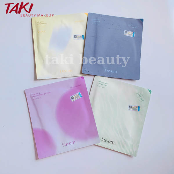 Mặt Nạ Thạch Dưỡng Da Luvum Gel Mask 33g Vàng - Xám - Hồng - Xanh Lá (Miếng lẻ)