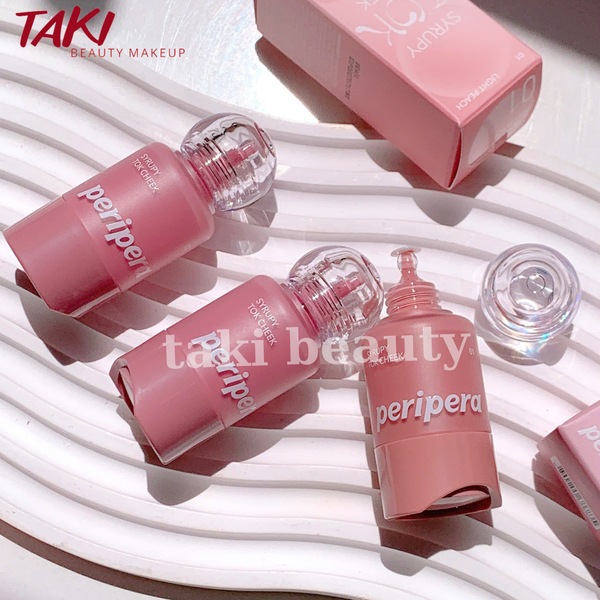 Má Hồng Kem Peripera Syrupy Tok Cheek Mịn Bóng 9g