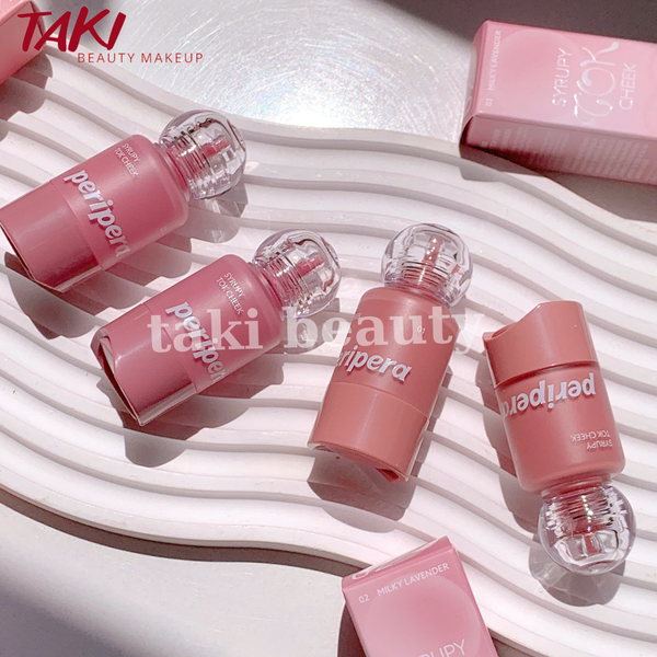 Má Hồng Kem Peripera Syrupy Tok Cheek Mịn Bóng 9g