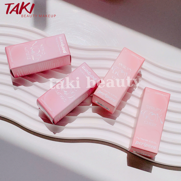 Má Hồng Kem Peripera Syrupy Tok Cheek Mịn Bóng 9g