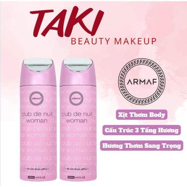 Xịt Body ARMAF Club The Nuit Perfume Body Spray 200ml