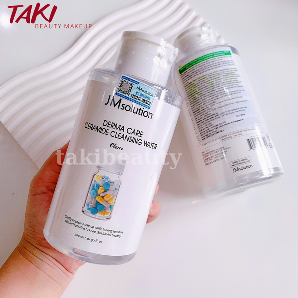 Tẩy Trang Jmsolution H9 Hyaluronic Ampoule / Derma Care Centella Cleansing Water Clear