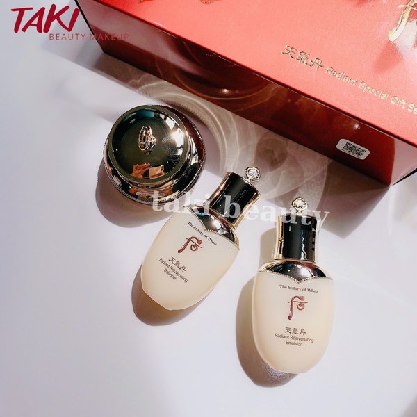 [Kèm Lõi và Cọ ] Set Phấn Nước Tái Sinh Whoo Cheongidan Radiant Essence Cushion SPF50+/PA+++ 15gx2 [ Tem LG ]