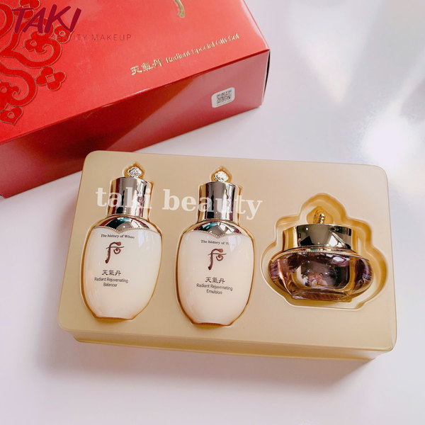 [Kèm Lõi và Cọ ] Set Phấn Nước Tái Sinh Whoo Cheongidan Radiant Essence Cushion SPF50+/PA+++ 15gx2 [ Tem LG ]