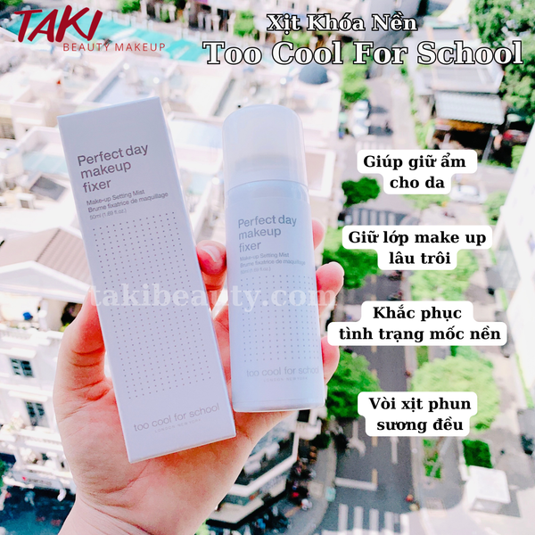 Xịt Khoáng Khóa Nền Too Cool For School Perfect Day Makeup Fixer