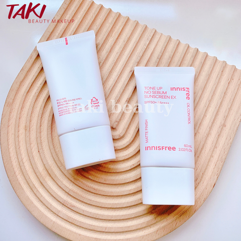 [Mẫu Mới] Kem Chống Nắng Innisfree Tone Up No Sebum / Intensive Long-Lasting Sunscreen EX 60ml
