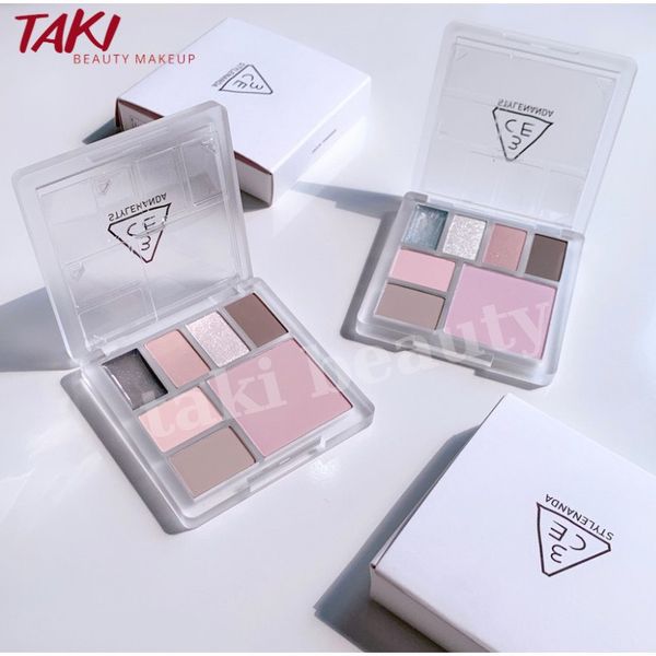 [NEW]  Bảng Màu Mắt - Bắt Sáng - Má Hồng- Tạo Khối Đa Năng 7 Ô 3ce All Rounder Face Palette