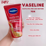  Sữa dưỡng thể ngày và đêm Vaseline Gluta HYA 4X-10X-50X-70X 70 ML - 290ML - 300ML 