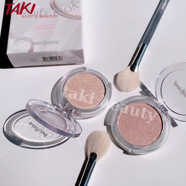 Phấn Bắt Sáng Peripera Ink Pure Glory Highlighter 3g [ Tặng Kèm Cọ]