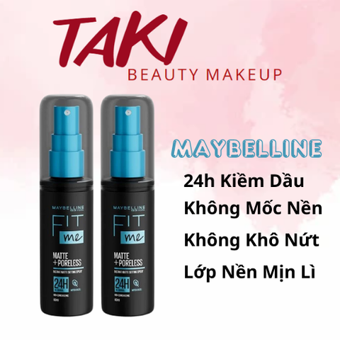 Xịt khóa nền Maybelline Fit Me Matte Poreless Setting Spray 60ml