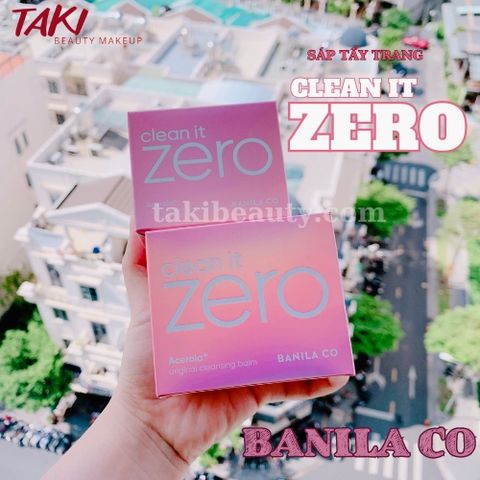 Sáp Tẩy Trang Banila Clean It Zero Cleansing Balm Original 50ml Hồng - Xanh lá