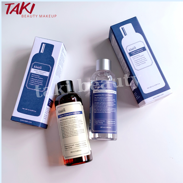 Nước Hoa Hồng Klairs Supple Preparation Unscented + Facial Toner 30ml - 180ml
