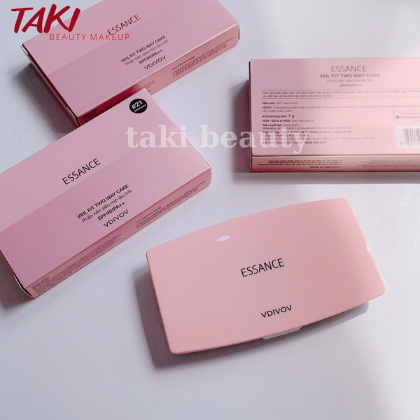 Phấn Nền Siêu Mịn Lâu Trôi Essance Veil Fit Two Way Cake Vdivov Spf40/Pa++ 7G [13- 21]
