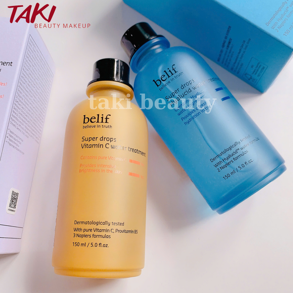 [ Tem LG ] Nước Dưỡng Belif Super Drops Hyaluronic / Vitamin C Water Treatment 150ml