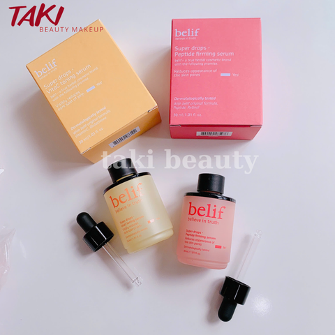 [ Tem LG ] Serum Dưỡng Da Belif Super Drops VitaC Toning / Multi7-Hyaluron / Peptide Firming Serum 30ml