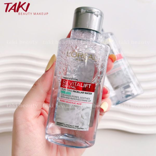 Nước Tẩy Trang Làm Sạch Dưỡng Ẩm L'oreal RevitaLift Crystal / Hyaluronic Acid 95ML