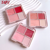  Phấn Má Hồng Và Phấn Bắt Sáng 4 Ô Judydoll Blush Highlighter Palette 9g 
