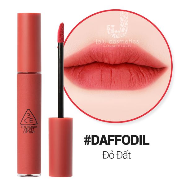 Son kem Lì 3ce Velvet Lip Tint 4g Mẫu Mới- Definition- Bitter Hour- Walk N Talk- Like Gentle- Cashmere Nude