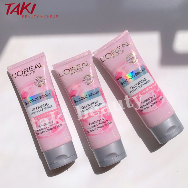 Sữa Rửa Mặt Loreal Paris Glycolic Bright Sáng Da 100ml