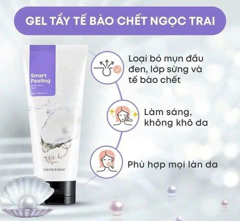 Tẩy Tế Bào Chết The Face Shop White Jewel Peeling Ngọc Trai 120ml