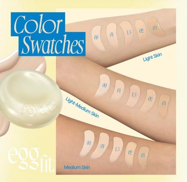 Phấn Nước Fwee Glass Natural - Fwee Egg Fit Cover Cushion SPF50+ PA+++