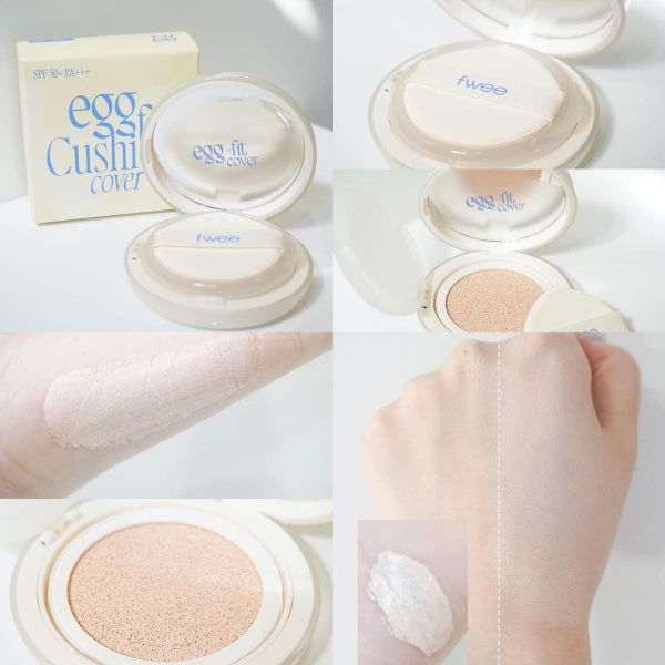 Phấn Nước Fwee Glass Natural - Fwee Egg Fit Cover Cushion SPF50+ PA+++