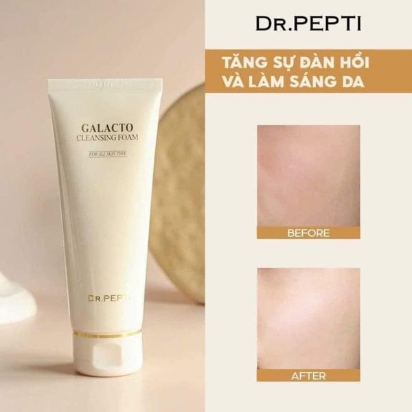 Sữa Rửa Mặt Dưỡng Ẩm Dr.Pepti Galacto Cleansing Foam 110ml