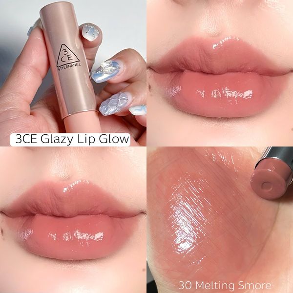 Son Dưỡng Có màu Dạng Thỏi 3ce Glazy Lip Glow (NEW)